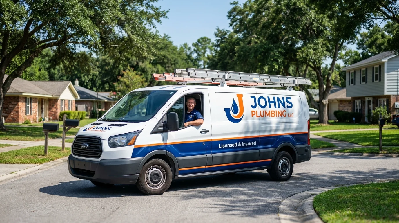 Johns Plumbing LLC service van in Kotzebue, AK