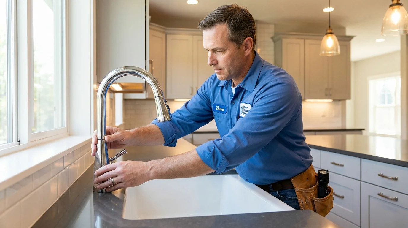 Kitchen faucet installation by Johns Plumbing LLC in Kotzebue